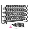 Spice Rack Organizer for Cabinet, Spice Organizer with 36 Empty Spice Jars, Lids, Spice Labels, and Funnel Complete Set