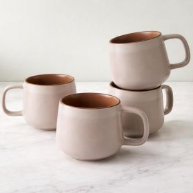 Large Ceramic Coffee Mugs Set of 4 | 16 oz Stoneware Coffee Cups | Lead-Free
