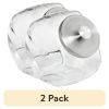 (2 pack) Silver Glass with Lid Penny Candy Glass Jar, A Practical Choice for Pantry Jar Storage and Display
