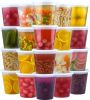 50 Set 32 oz Deli Containers with Lids, Leak-Proof BPA Free Plastic Take Out Bowls, Food Storage Containers for Takeout Meal Prep Storage, Freezer