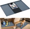 Waterproof Silicone Under Sink Mat 31'' x 22'' Shelf Liner for Kitchen and Bathroom, Cabinet and Counter Protector, Storage and Organizers, Litter Mat