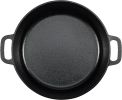 Cast Iron Dutch Oven Pot with Lid and Dual Handles, Oven Safe, Heavy-Duty, 7-Quart, Round, Black