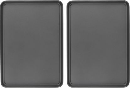 Everday Nonstick Carbon Steel 15' x 21' Baking Sheet Set, 2 Pack – Extra-Large Carbon Steel Cooking Pans, Bakeware Set, Cookie Sheets for Baking