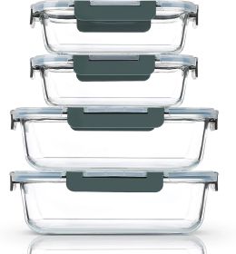 80 oz 36 oz Extra Large Glass Food Storage/Baking Containers Set with Lids, 2 Pack 80 oz(10 cup)2 Pack 36 oz (4.5 cup) Airtight Glass Container