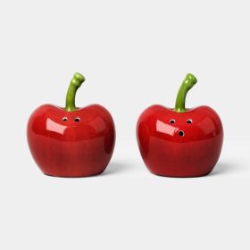 Stoneware Cherries Salt and Pepper Shaker Set