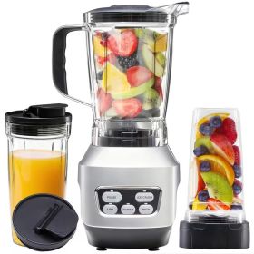 Moothie Blender, Countertop Blenders for Kitchen with 23 34 60oz BPA-Free Portable Cups, Professional Smoothie Maker with Four Programs for Shakes