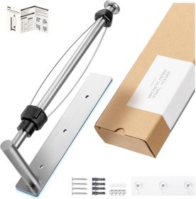 Magnetic Paper Towel Holder, Strong Magnet Paper Towel Holder for Fridge, Kitchen, RV, Garage, Grill with Self Adhesive Wall Mount and Screws