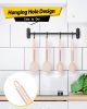 Pack of 4 Silicone Cooking Utensils Set, Non Stick Large Solid Spatulas, Heat Resistant Rose Gold Khaki Slotted Spoons