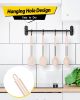 Pack of 4 Silicone Cooking Utensils Set, Non Stick Large Solid Spatulas, Heat Resistant Stainless Steel Khaki Slotted Spoons
