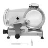 Meat Slicer, 340W Electric Deli Food Slicer with 10" SUS420 Stainless Steel Blade and Built-in Sharpening Stone