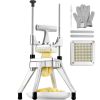 Commercial Vegetable Fruit Chopper 1/4" Blade Heavy Duty Professional Food Dicer Kattex French Fry Cutter Onion Slicer Stainless Steel for Tomato Pepp