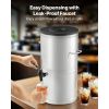 Ice Tea Dispenser, 4 Gal/15L 304 Stainless Steel Beverage Dispenser with Spigot & Handle, Suitable for Hot and Cold Drinks