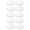 White Round Tablecloths 10 Pack, 90 Inches in Diameter, Stain- & Wrinkle- Resistant, Machine Washable Table Clothes
