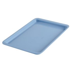 Easy Solutions 11x17 Inch Nonstick Cookie Pan / Baking Sheet Pan Features Easy Guide Markings, Dishwasher Safe and Oven Safe to 450°F, Blue