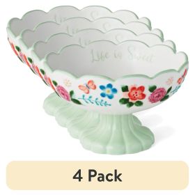 (4 pack) Painted Meadows 6.4-inch Stoneware Candy Dish