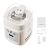 Upright Automatic Ice Cream Maker with Built-in Compressor, 1 Quart No Pre-freezing Gelato Maker & Frozen Yogurt Machine