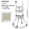 Commercial Vegetable Fruit Chopper 1/4" Blade Heavy Duty Professional Food Dicer Kattex French Fry Cutter Onion Slicer Stainless Steel for Tomato Pepp