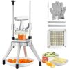 Commercial Vegetable Fruit Chopper 1/4" Blade Heavy Duty Professional Food Dicer Kattex French Fry Cutter Onion Slicer Stainless Steel for Tomato Pepp