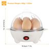 Electric Egg Cooker, 7Egg Capacity MultiFunction Egg Boiler with Auto ShutOff, Measuring Cup & Egg Piercer Included for Soft Hard Boiled Eggs
