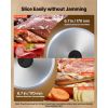 Meat Slicer, 6.7 inch 150W Electric Deli Slicer Machine with two SUS420 Blades, 0-0.6 inch Adjustable Thickness