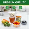 50 Set 32 oz Deli Containers with Lids, Leak-Proof BPA Free Plastic Take Out Bowls, Food Storage Containers for Takeout Meal Prep Storage, Freezer