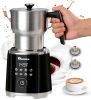 IAGREEA 8-in-1 Large Electric Milk Frother and Steamer, Detachable Frother Maker Machine, Auto Hot & Cold Foam