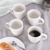 Porcelain Coffee Mugs Set of 6, 13 Ounce Coffee Cups with Handle, Ceramic Tea Mugs for Latte, Hot Tea, Cappuccino, Mocha, Cocoa, Mug Gift Set