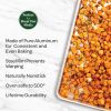 (2 pack) 18" x 13" Aluminum Half Sheet, Rectangular Cookie Baking Sheet Pan