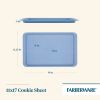 Easy Solutions 11x17 Inch Nonstick Cookie Pan / Baking Sheet Pan Features Easy Guide Markings, Dishwasher Safe and Oven Safe to 450°F, Blue