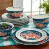 Keepsake Floral 12-Piece Stoneware Dinnerware Set