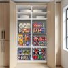 Storage Bins Open Front - Clear Stackable Storage Bins - Pantry Bins for Storage and Organization - Acrylic Stackable Bins for Kitchen - Clear Pantry