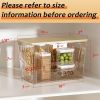 2 Set Pantry Organizers and Storage, Trash Bag Holder Under Sink Organizer for 4-13 Gal Bags, Trash Bag Dispenser with Bamboo Top for Onion, Potato