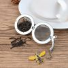 Stainless Steel Mesh Tea Infuser, 2.1 inch Tea Ball with Honey Bee Pendant Tea Strainer Tea Diffuser Tea Steeper for Filtering Tea