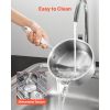1.5 QT Saucepan with Steamer, Stainless Steel Saucepan with Glass Lid, Multipurpose Nonstick Stainless Steel Sauce Pot with Ergonomic Handle