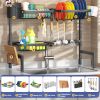 2-Tier Over The Sink Dish Drying Rack, Kitchen Large Dish Drying Rack Over The Sink, Suitable for Most Sinks, Effective Dish Drying