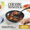 Forged Induction 10 Inch Ceramic Nonstick Frying Pan, Dishwasher Safe and Oven Safe to 500Â°F, Black