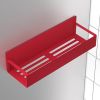 4 Pack Magnetic Spice Storage Rack Organizer for Refrigerator and Oven, Red Fridge Organizers and Storage