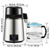 1.1Gal Water Distiller, 0.4Gal/H, Distilled Water Maker Machine 1750W 0-99H Timing Dual Temp Display