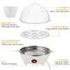 Electric Egg Cooker, 7Egg Capacity MultiFunction Egg Boiler with Auto ShutOff, Measuring Cup & Egg Piercer Included for Soft Hard Boiled Eggs
