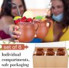 Pack of 6 12 oz Cantaritos De Barro Clay Cups Mexican Clay Mugs Fiesta De Barro Mexicanos Coffee Mugs, Cocktail Glasses and Tea Cups for Tequila