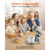 Ice Cream Maker, 1.8 Qt. Capacity, 6-Speed Electric Stand Mixer, with LED Digital Display & Timer, Mixing Paddle, Dough Hook, Splash Guard