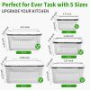 5-Pack Large Fruit Storage Containers for Fridge with Removable Colander, 2 in 1 Produce Storage Containers