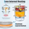 Home Creative Ideal Choice Stainless Steel Fruit Juicer Steamer