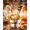 Chafing Dish Buffet Set, 5 Qt 2 Pack, Stainless Steel Chafer with 2 Full Size Pan