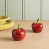 Stoneware Cherries Salt and Pepper Shaker Set