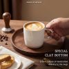 13OZ Coffee Mugs Set of 4, Stoneware Coffee Cups, Ceramic Latte Mug for Man, Woman, Dad, Mom, Modern Tea Mugs for Latte/Cappuccino/Cocoa/Milk