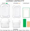 12 Pack Plastic Storage Bins, Multi-Use Organizer Bins, Pantry Organizer, Clear Storage