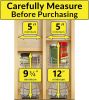 Pull Out Spice Rack Organizer for Inside Kitchen Cabinets - 4-3/8 inch Wide - Slide Out Drawer – Chrome Sliding Spice Organization for cabinet - Spice