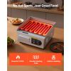 Commercial Electric Griddle, 13.98 x 11.81 inch, 1750W, 122-570Â°F Adjustable Temp Control
