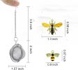 Stainless Steel Mesh Tea Infuser, 2.1 inch Tea Ball with Honey Bee Pendant Tea Strainer Tea Diffuser Tea Steeper for Filtering Tea